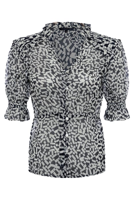 HELENA RECYCLED CRINKLE TOP UTILITY BLUE/ CLASSIC CREAM 3