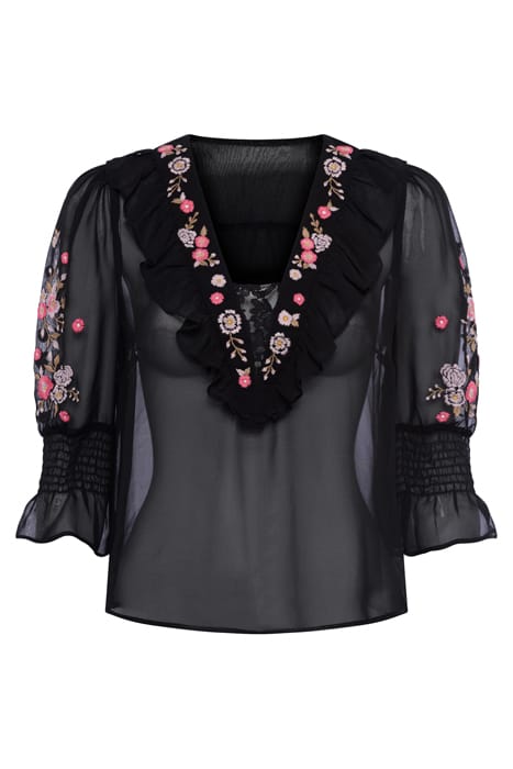 EVE EMBROIDERED TOP BLACK 4