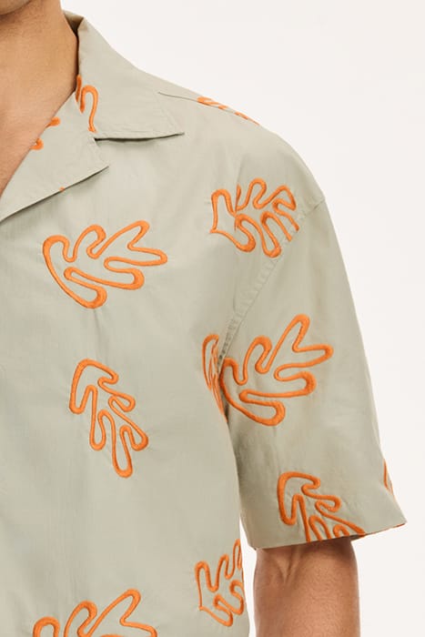 MEN SHORTSLEEVE REEF EMBROIDERY BEIGE 8