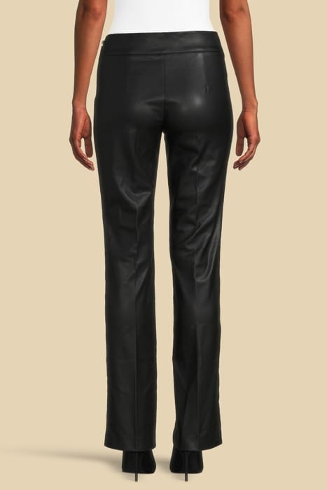 MARCIANO BY GUESS MIRTA STRAIGHT PANT JET BLACK LEATHER 2