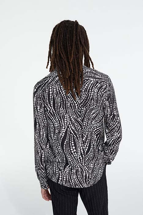 PRINTED SHIRT BLACK WHITE 2