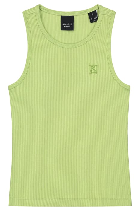 RIB SINGLET GARDEN GREEN 1