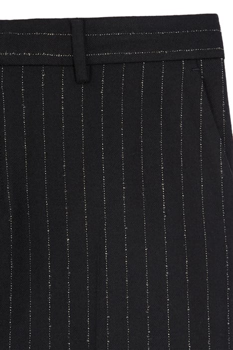STRIPED SUIT TROUSERS BLACK WHITE 6