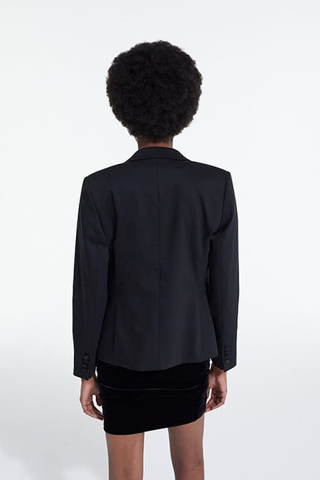 VELVET SUIT JACKET BLACK 2