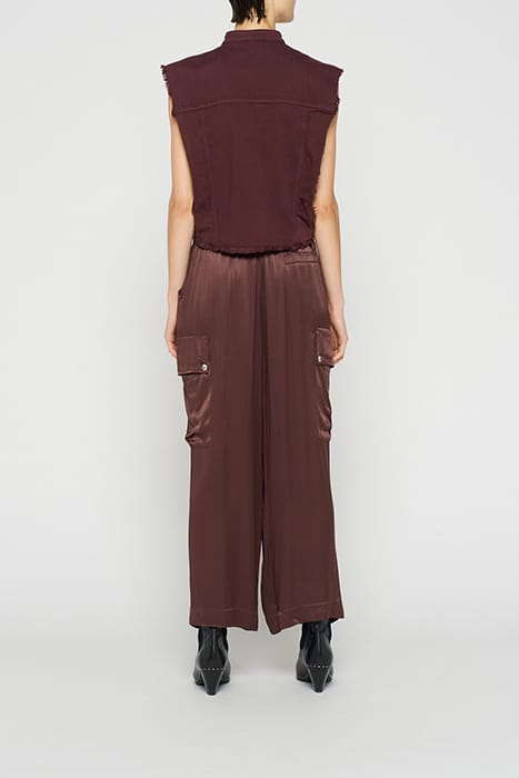 CROPPED TWILL GILET 3