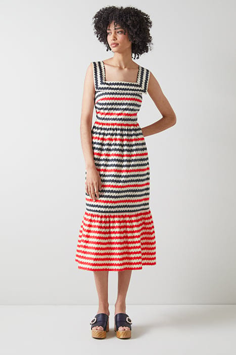 DR JUNE - WAVE PRINT SUN NAVY/WHITE 1