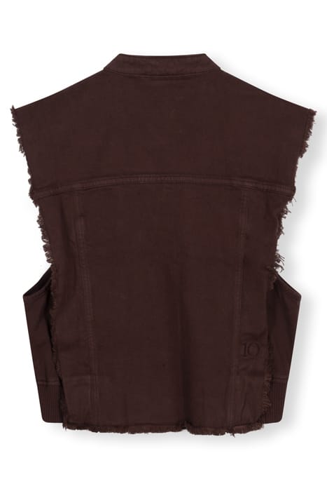 CROPPED TWILL GILET 5