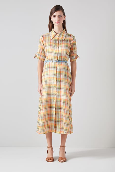 DR SAFFRON COTTON DRESS MULTI 1