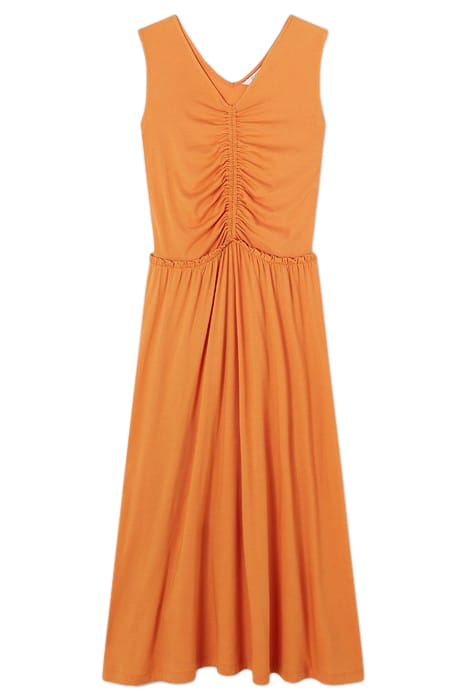 DR CLAUD MIDI JERSEY DRES BURNT ORANGE 3