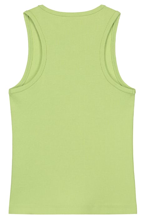 RIB SINGLET GARDEN GREEN 2