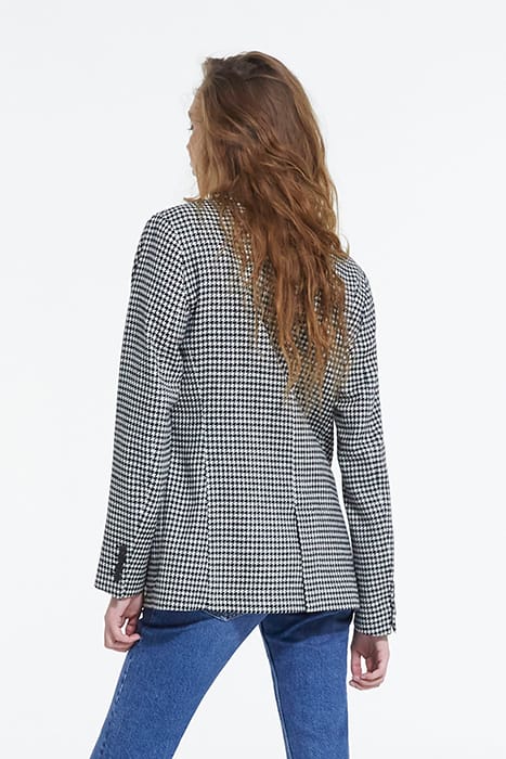SIMPLE SOFT JACKET BLACK WHITE 2