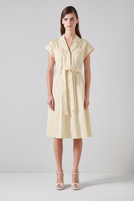 DR IVY UTILITY DRESS ECRU 1