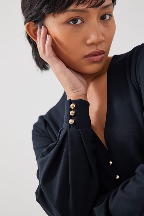 DR JENNY - BUTTON DETAIL NAVY 4