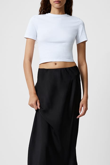 SATIN SLIP MIDI SKIRT BLACK 5