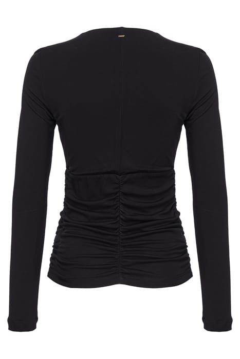 MARTELLO MAGLIA JERSEY CREPE DRAPPEGGIATO BLACK 2
