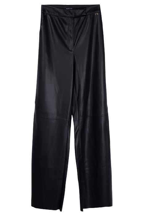 MARCIANO BY GUESS VIXEN WIDE LEG PANT JET BLACK LEATHER 1