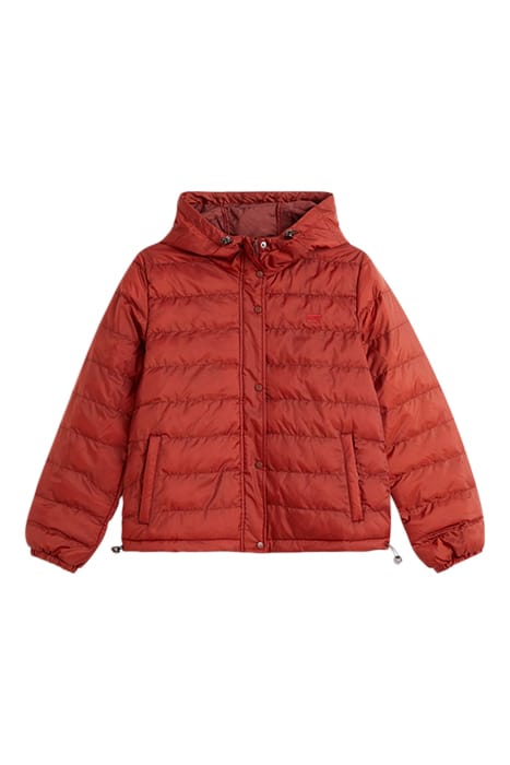 EDIE PUFFER JACKET IN CORAL 3