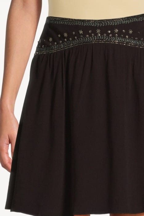 NIROKA EMBELLISHED SKIRT DARK GRAPE 4