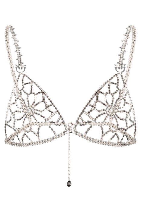 ROCHELLE TRIANGOLO CATENA STRASS NICKEL/CRYSTAL 4