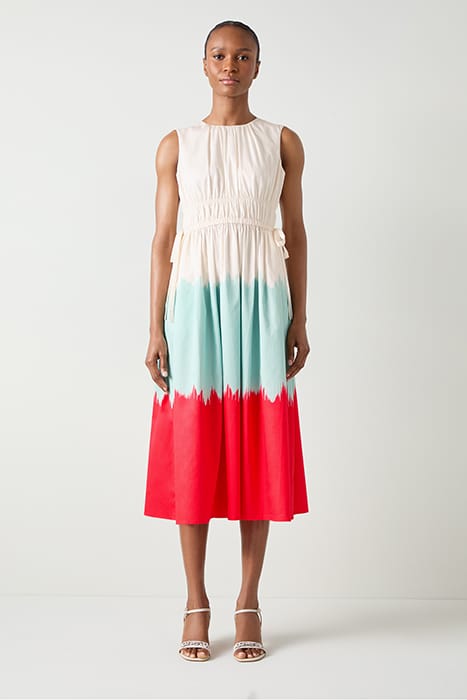 VIOLA DIP MIDI DRESS NEUTRAL 1