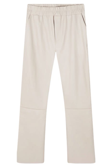 LEATHER LOOK FLARED JOGGER LIGHT SAFARI 3