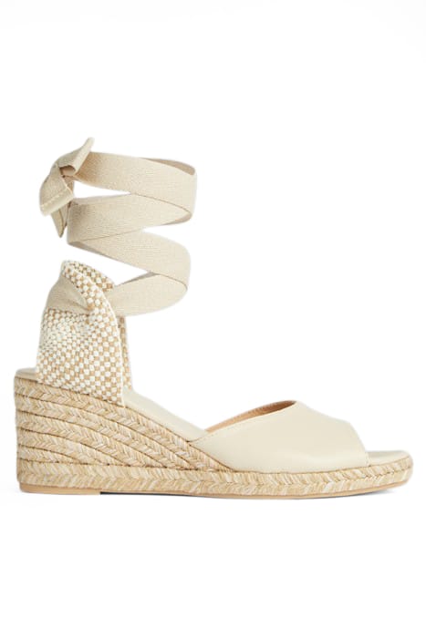 MARIANNE PEEP ESPADRILLES ECRU 1