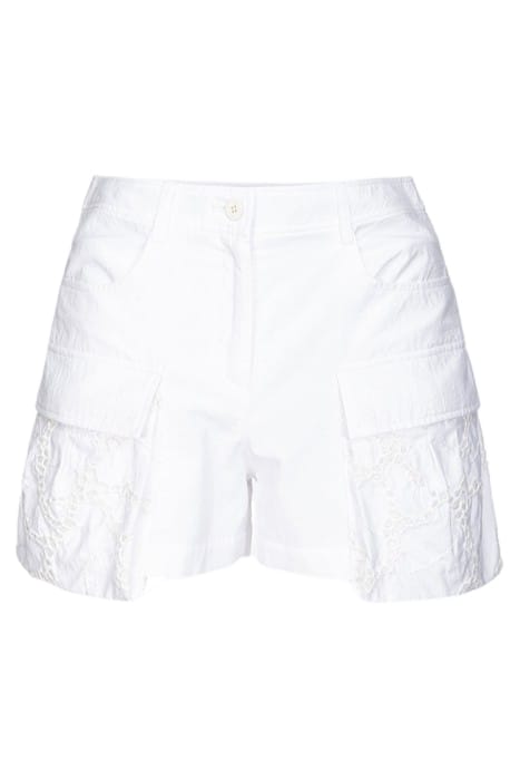 SAINT TROPEZ SHORTS TELA PARACADUTE CON DETTAGLI SANGALLO PU 5