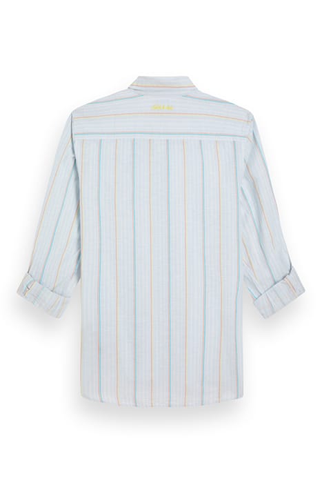 REGULAR FIT YARN-DYED STRIPE C BLUE/WHITE STRIPE 5