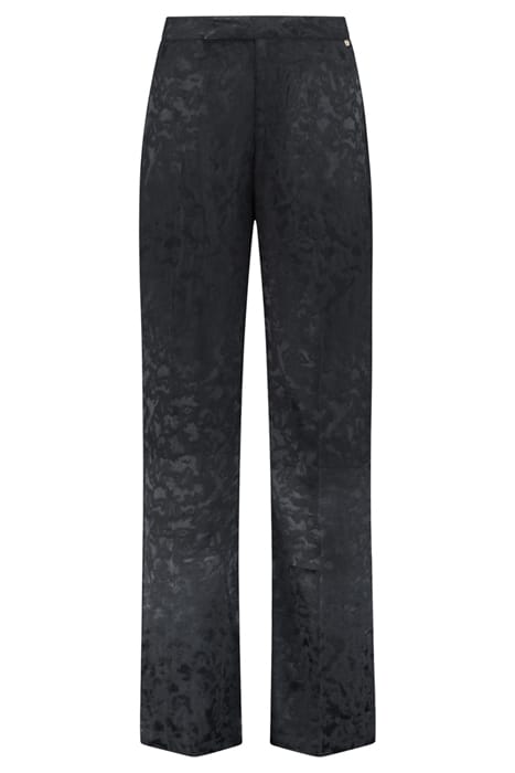 LADIES MILANO TROUSERS FOREST JAQUARD DARK NAVY BLUE 4