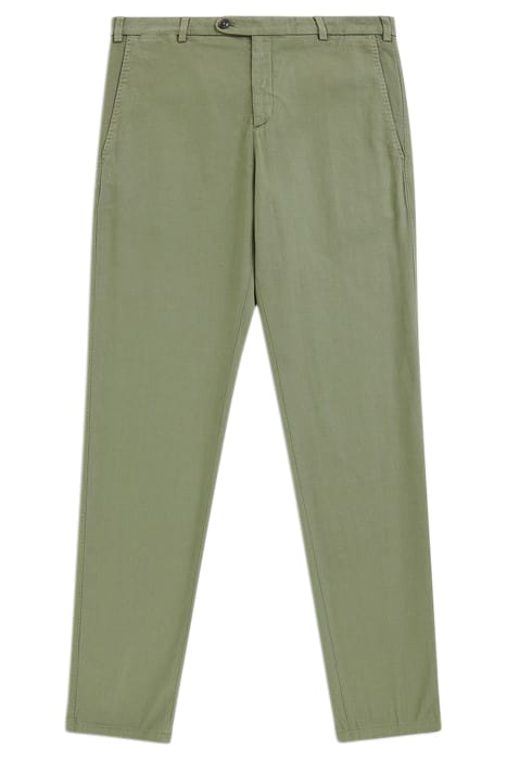 DIEGO COTTON-LINEN STRETCH OLIVE 1