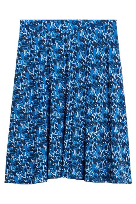 JADE ECO VERO JERSEY SKIRT BLUE PRINTED 2