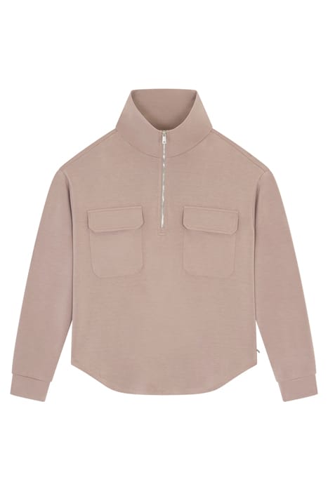PATCH PKT ZIP FRONT MOCK NECK FUNGI 2
