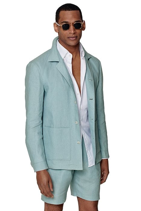 RELAXED FIT SHIRT-JACKET MINT BLUE 1