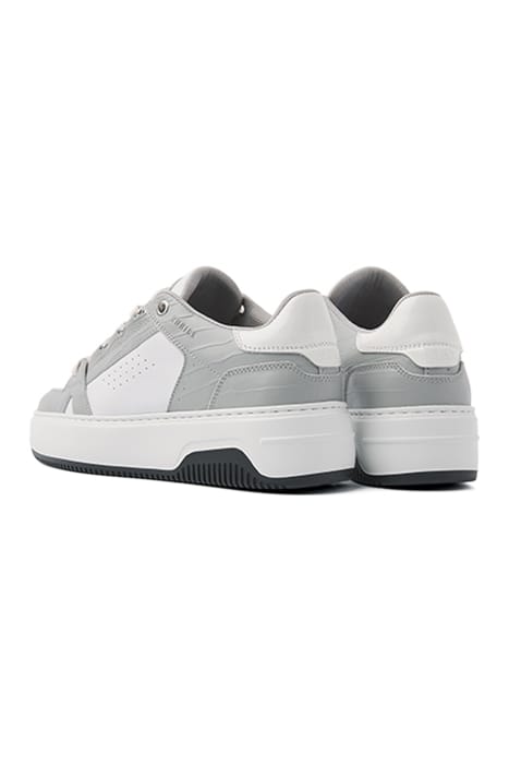 BASKET BUXTON (L) WHITE LEATHER - GREY 4