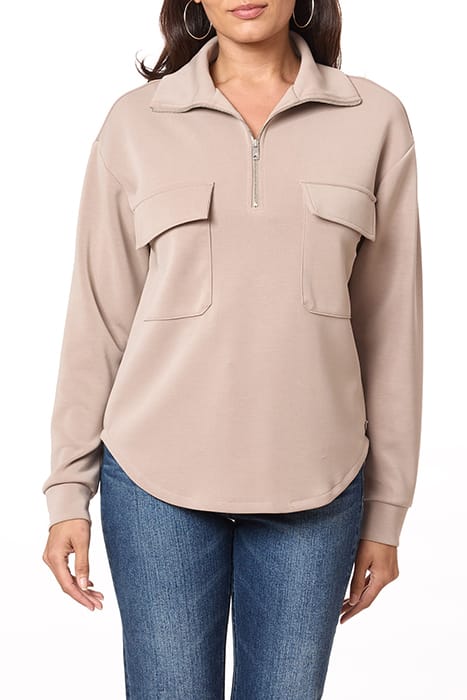 PATCH PKT ZIP FRONT MOCK NECK FUNGI 6