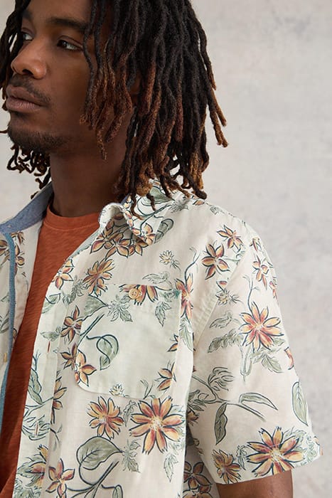 FLORAL PRINTED SHIRT NATURAL PRINTED 4
