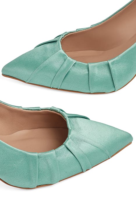 FLORENA PLEATED PUMP TEAL 5