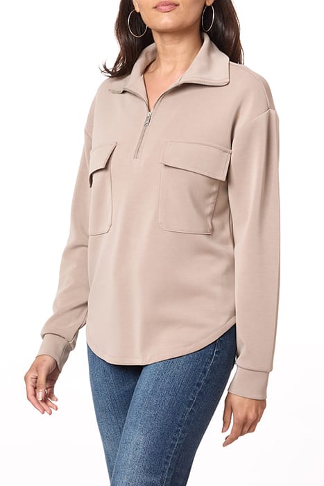 PATCH PKT ZIP FRONT MOCK NECK FUNGI 5