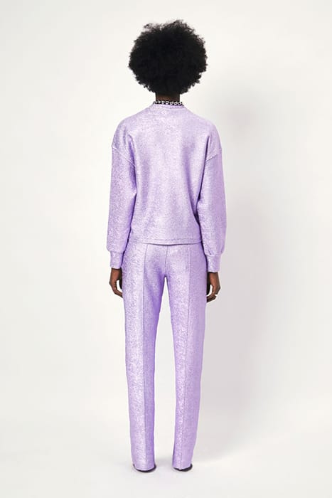 AZULA FOIL COATED PANTS SOFT VIOLET 2