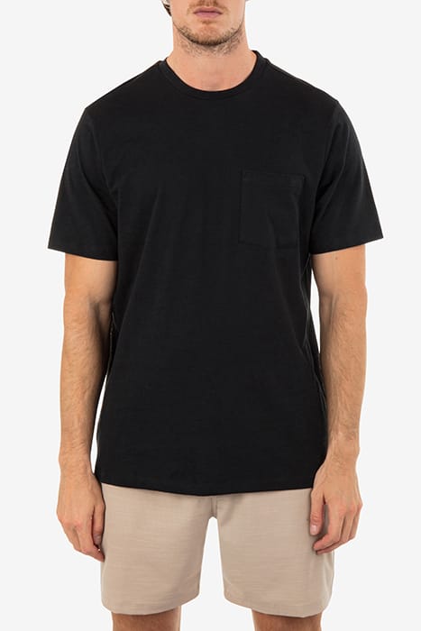 H2O DRI SLUB PKT SHORT SLEEVE BLACK 1