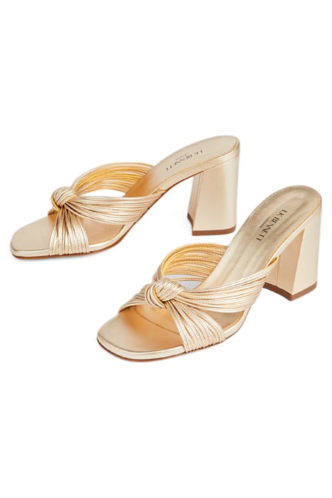 COLETTA MULTISTRAP MULE GOLD 3
