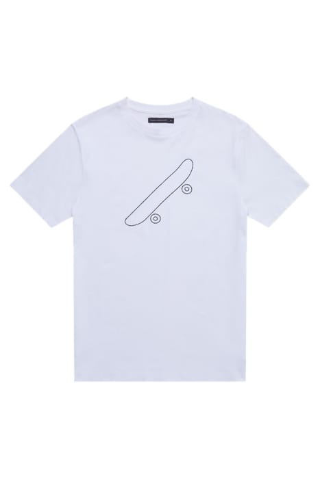 SKATEBOARD EMBROIDERY WHITE 3