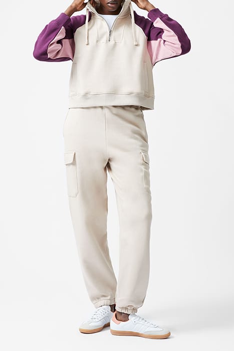 FC PANEL ZIP FUNNEL SWEAT BLACKBERRY/FOXGLOVE 2