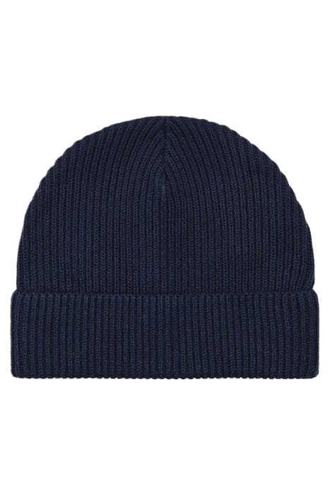 BEANIE ORGANIC COTTON-STRETCH NAVY 1
