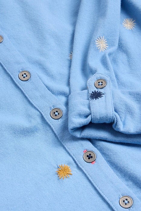 ANNIE EMBROIDERED JERSEY SHIRT BLUE MULTI 4
