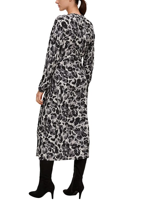 S.OLIVER DRESSES WHITE BLACK ALLOVER PRINT 2