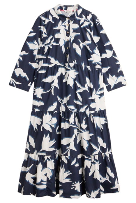 MAYRA TIERED SHIRT DRE NAVY PRINTED 2