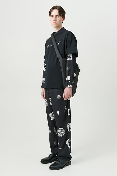 FADI PANTS BLACK AOP 1
