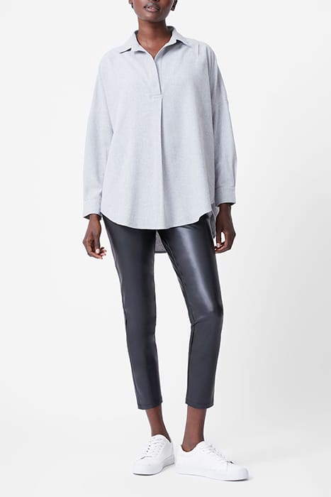 FLANNEL POPOVER LIGHT GREY MEL 2