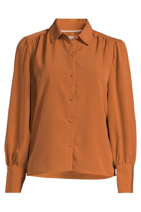 BUTTON UP WITH GATHERS HARVEST GOLD 3